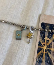 DIY Silk Stainless Steel The Sun, The Moon And The Stars Charm Bracelet