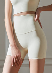 Dynamic Beige Butt Scrunch Workout Gym Running Shorts
