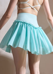 Dynamic Lake Green Tummy Control Running Skirts