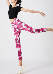 Dynamic Rose High Waist Capri Gym Shark Leggings
