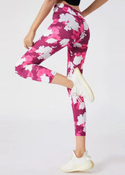 Dynamic Rose High Waist Capri Gym Shark Leggings