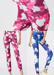 Dynamic Rose High Waist Capri Gym Shark Leggings