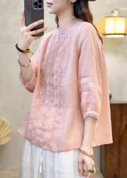 Elegant Black Oversized Patchwork Eyelash Linen Shirt Tops Bracelet Sleeve