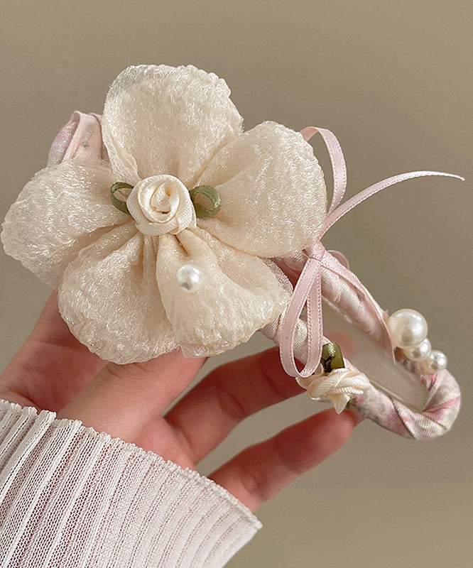 Elegant Green Plastic Fabric Tulle Floral Hairpin