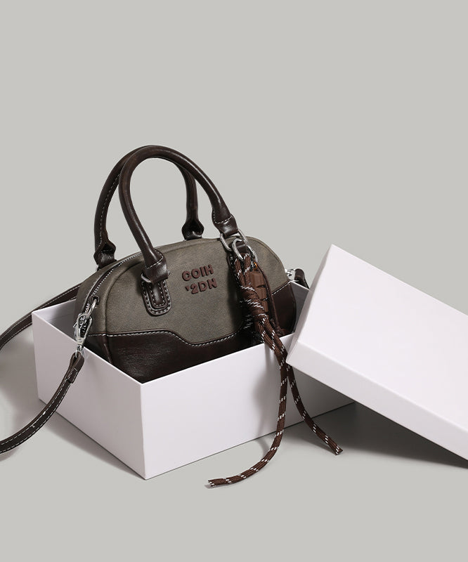 Elegant Grey Patchwork Solid Durable Faux Leather Micro Bag