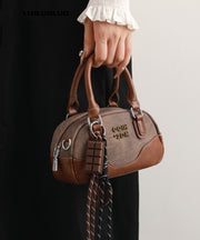 Elegant Grey Patchwork Solid Durable Faux Leather Micro Bag