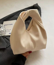 Elegant Pink Solid Durable Faux Leather Tote Handbag