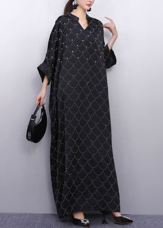 Elegant Street Style Pink Gown Zircon Batwing Sleeve