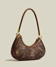 Elegant Tie Dye Patchwork Faux Leather Hobo Bag