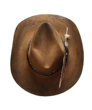 European And American Style Chocolate Wool Cowboy Hat