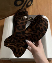 European Snd American Style Leopard Wedge Heels Flip Flops