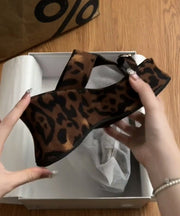 European Snd American Style Leopard Wedge Heels Flip Flops