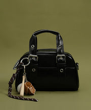 Fashion Brown Pendant Decorated Faux Leather Micro Bag