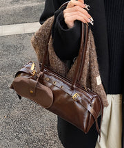 Fashion Coffee Durable Faux Leather Hobo Bag
