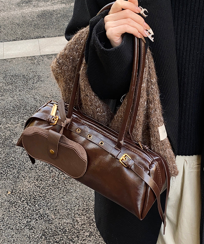 Fashion Coffee Durable Faux Leather Hobo Bag