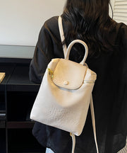 Fashion Coffee Large Capacity Faux Leather Backpack Bag