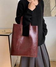 Fashion Coffee Large Capacity Faux Leather Shoulder Bag