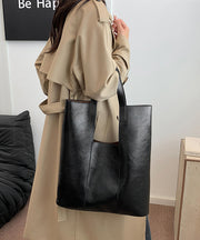 Fashion Coffee Large Capacity Faux Leather Shoulder Bag