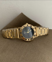 Fashion Gold Stainless Steel Mechanical Movement Hardlex Crystal Watches