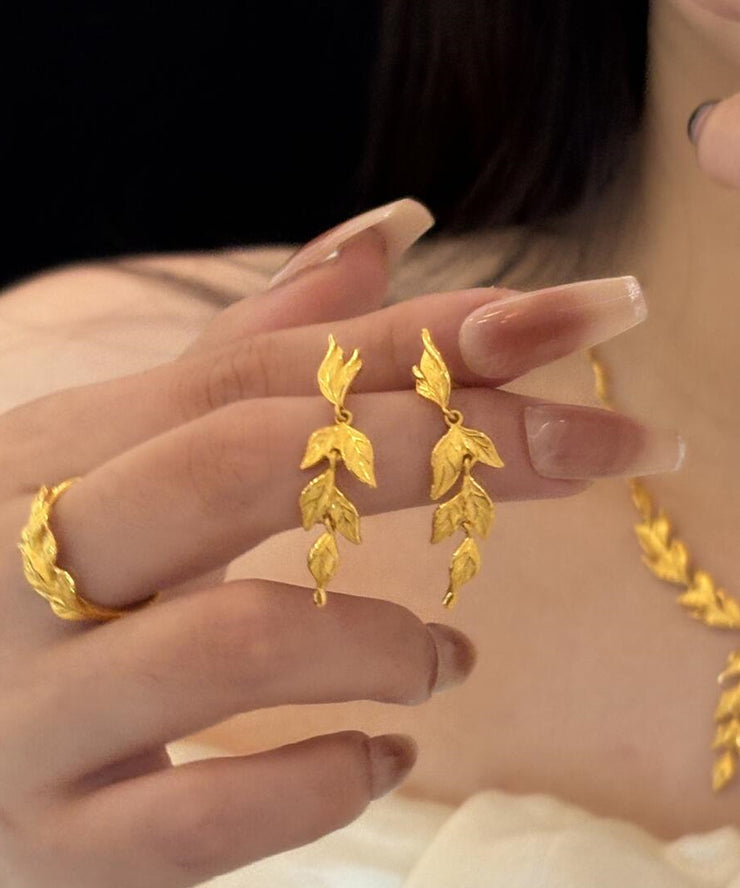 Fashion Gold Sterling Silver Overgild Descendants Of Royal Families Drop Earrings