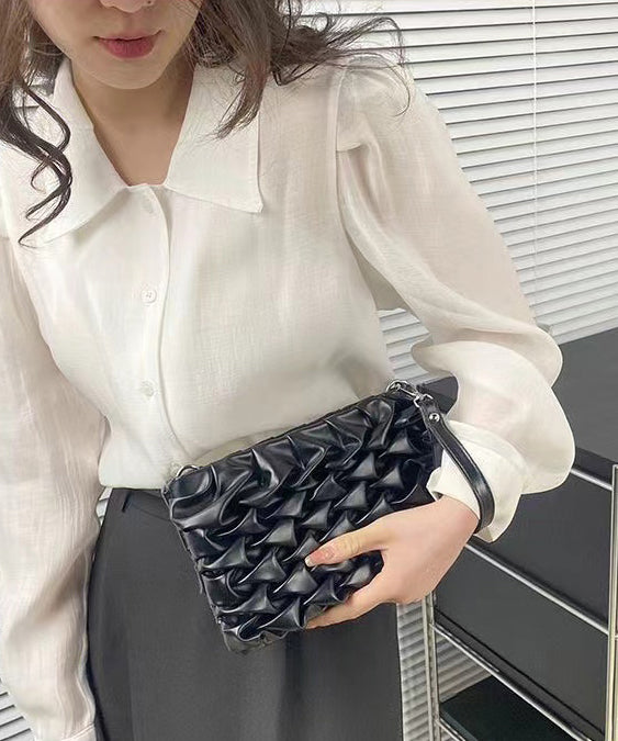 Fashion Green Solid Durable Faux Leather Micro Bag