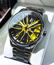 Fashion Green Stainless Steel Alloy Hollow Out Noctilucent Watches
