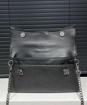 Fashion Grey Zircon Faux Leather Chain Linked Shoulder Bag