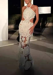 Fashion Hanging Neck Backless Sexy Dress 2025 New