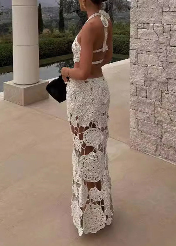 Fashion Hanging Neck Backless Sexy Dress 2025 New
