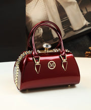 Fashion Leopard Calf Leather Zircon Tote Bag