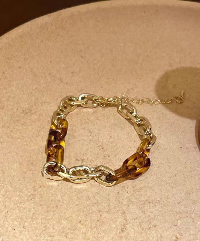 Fashion Leopard Metal Overgild Patchwork Charm Bracelet