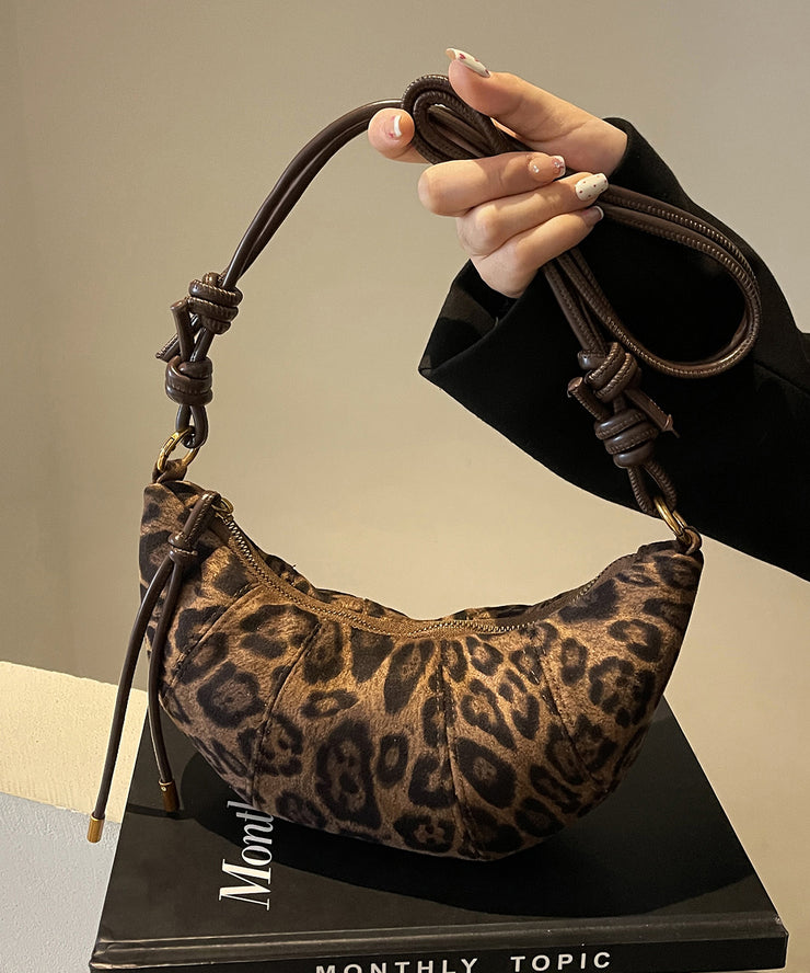 Fashion Leopard Print Durable Faux Leather Hobo Bag