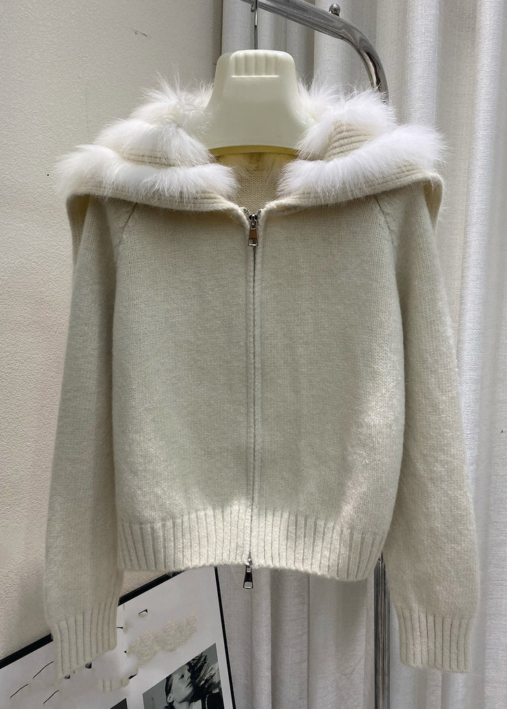 Fashion Light Blue Sailor Collar Patchwork Cotton Knit Cardigans Winter