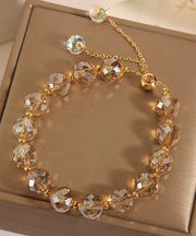 Fashion Pink Alloy Crystal Zircon Tassel Love Charm Bracelet