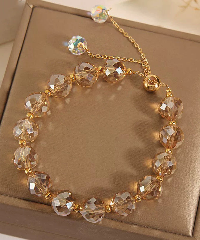 Fashion Pink Alloy Crystal Zircon Tassel Love Charm Bracelet