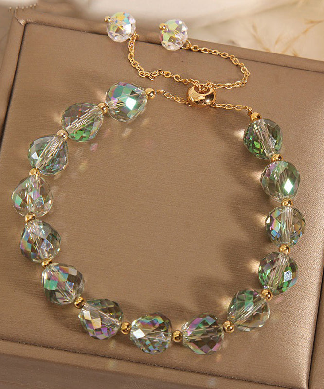 Fashion Pink Alloy Crystal Zircon Tassel Love Charm Bracelet