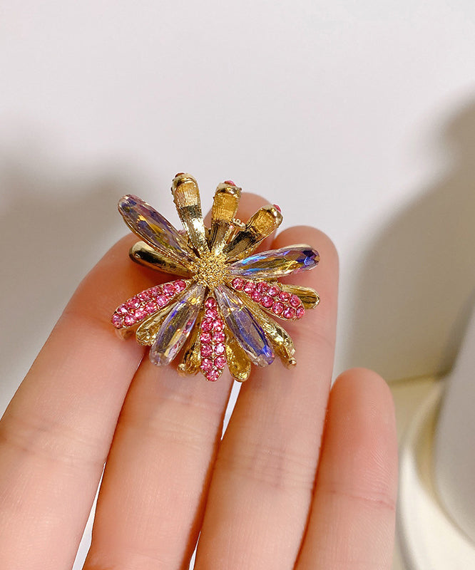 Fashion Pink Alloy Zircon Cat&