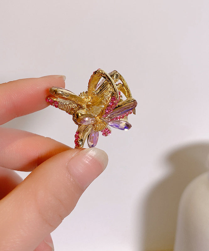 Fashion Pink Alloy Zircon Cat&