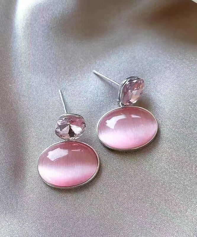 Fashion Pink Alloy Zircon Cat&