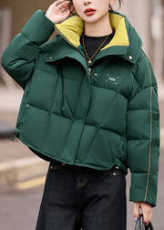 Fashion Red Oversized Warm Duck Down Puffer Coat Winter