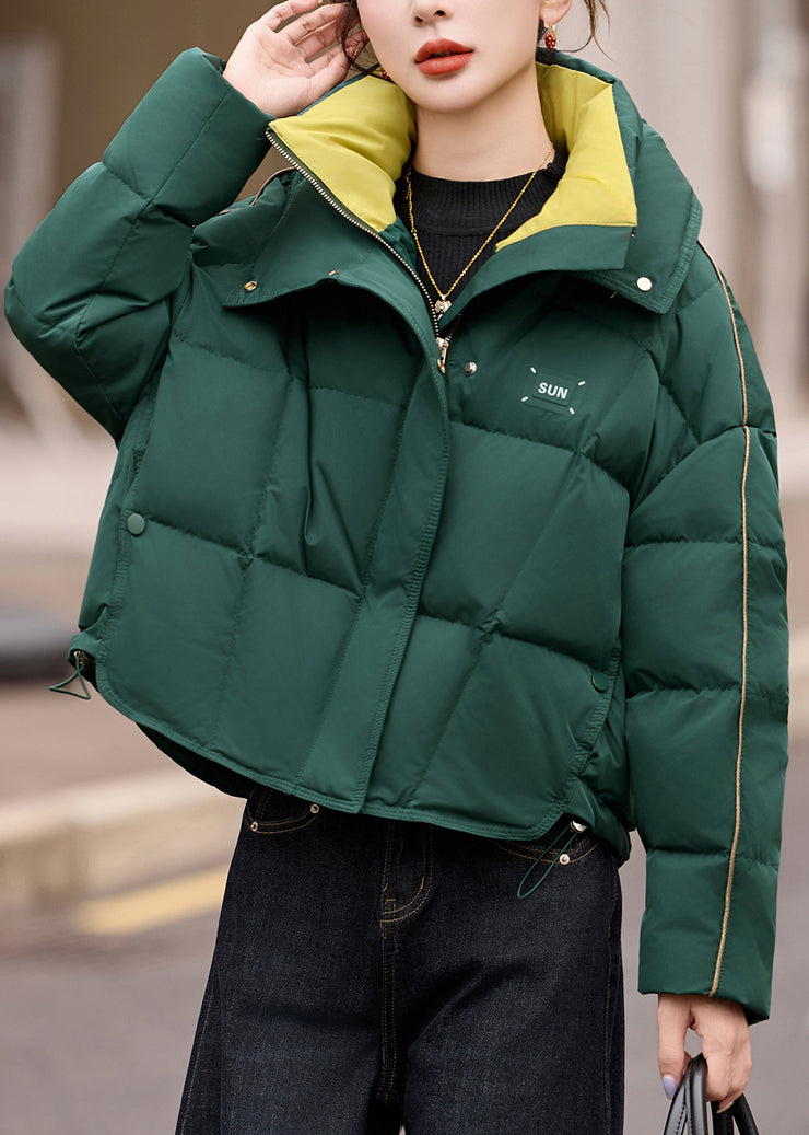 Fashion Red Oversized Warm Duck Down Puffer Coat Winter