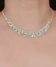 Fashion Silk Alloy Zircon Pendant Necklace