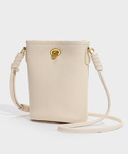 Fashion Simple Yellow Calf Leather Phone Pouch Bag