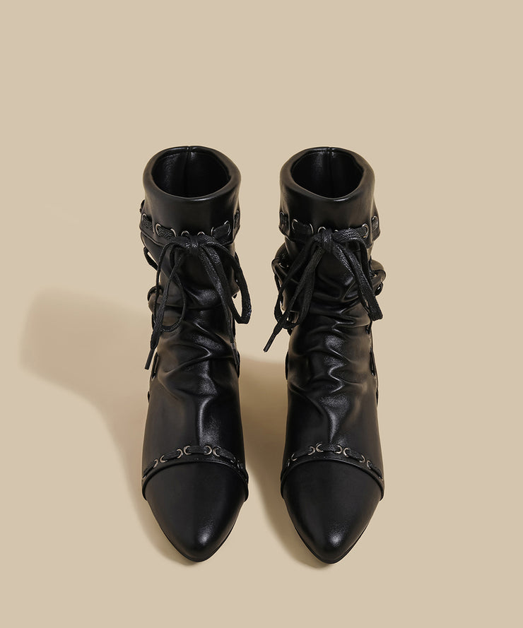 Fashion Splicing Wedge Boots Pink Suede Fuzzy Wool Lined