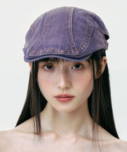 Fashion Street Purple Denim Breton Hat