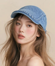 Fashion Streetwear Blue Denim Breton Hat