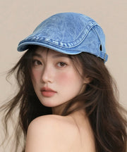 Fashion Streetwear Blue Denim Breton Hat