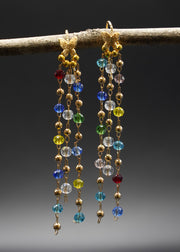 Fashion Tasseled Butterfly Acrylic Drop Earrings