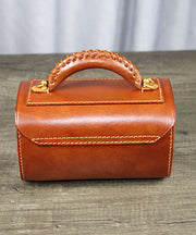 Fashion Versatile French Style Brown Calf Leather Doctor Bag