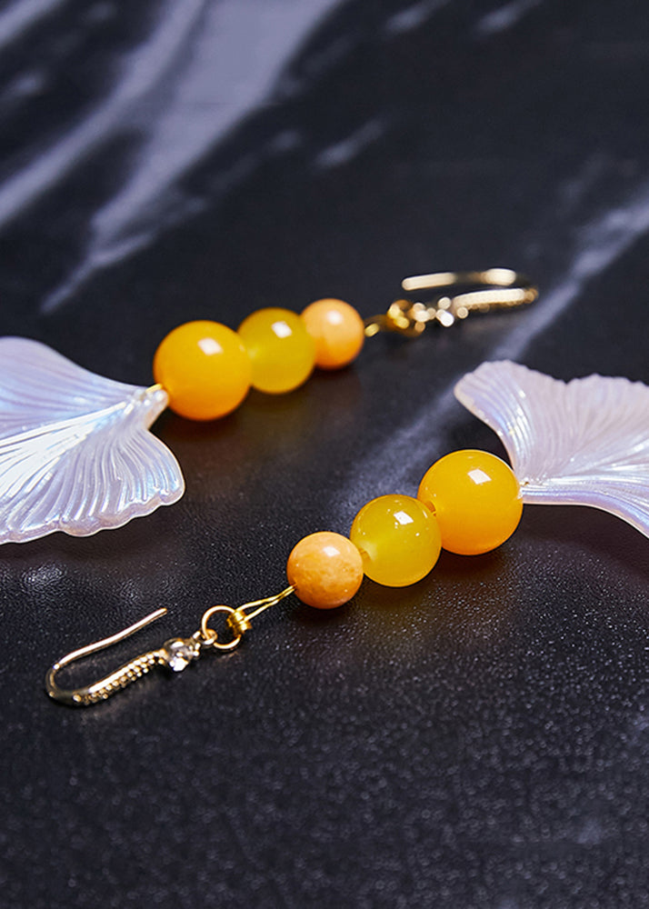 Fine Agate Sector Shell Acrylic Drop Earrings 2025 new style